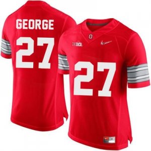 Men's NCAA Ohio State Buckeyes Eddie George #27 College Stitched Playoffs Authentic Nike Red Football Jersey YO20F01XT